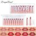 AFUADF 10 Skin Tone Mini Lipstick Gift Box Set Matte Small Sample Mist Face Lipstick Set Long Lasting Lipstick