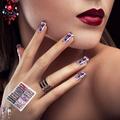 Duklien Nail Stickers Nail New Christmas Halloween Star Paper Nail Transfer Sticker Nail Star Candy Nail Star Transfer Paper Nail Sticker Diy Nail Sticker Nail Salon Home Decoration (C )