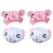 4 Pcs Shower Caps Reusable Children Bonnet Waterproof Hat Cartoon Bath Household