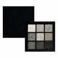 Abkekeiui Cold And Sweet Light European And American Makeup! Nine Color Eye Shadow Plate Cement Dark Punk Black White Gray Metal Pearlescent