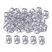 TOOYFUL 2x100 Pieces Dreadlocks Beads Rings Metal Cuffs Fashion Jewelry Opening Dread Locks Beard Beads for Women And Men Hair Braids Beard Decoration 4 Pcs