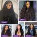 HHEN 2024 Trendy Beauty Makeup for Women Deep Wave Lace Front Wigs Human Hair 28 Inch 180% Density Lace Deep Curly Glueless Frontal Wigs Human Hair Pre Plucked For Women