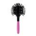 Pkeoh 3D Bomb Curl Hairbrush Styling Salon Round Hair Curling Curler Comb Hair Tool