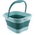 Foot Baths Foot SPA Bath Tub Tub Basin Tools Foot Spa Foldable Footbath Tub Foot Soaking Bath Basin Collapsible Foldable Foot Bath Bucket (Color : Green)