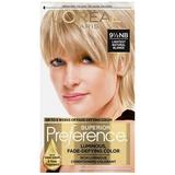 L Oreal Paris Superior Preference Fade-Defying Shine Permanent Hair Color Rich Luminous Conditioning Colorant Lightest Natural Blonde 9.5NB 1.0 ea Pack of 4