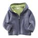 JWZUY Toddler Boys Girls Full Zip Sweatshirt Fleece Jacket Long Sleeve Hooded Pullover Hoodie Dark Gray 3 Years