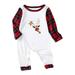 TUWABEII Holiday Deals Saving! Matching Family Sets Christmas Casual Printed Jumpsuit Romper Home Wear