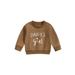 Canis Autumn Outfit for Infants: Hooded Sweatshirt with Letters Print