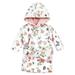 Hudson Baby Infant Girl Mink with Faux Fur Lining Pool and Beach Robe Cover-ups Hummingbird Garden 18-24 Months