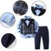 KYAIGUO Kids Little Boys 4Pcs Gentleman Formal Suit Set Toddler Boys Dress Clothes Set 1-5 Years with Vest Pant Shirt And Bow Tie Baby Boys Long Sleeve Fall Winte 4PCS Outfit