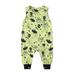 Canis Round Neck Sleeveless Jumpsuits with Halloween Bat Print for Infants