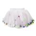 Tengma Toddler Grils Tulle Tutu Skirts Tutu Mesh Skirt Outwear Summer Fashion Dress Dress Dress Princess Dress Grils Short Skirts White 160