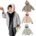 Esaierr Kids Baby Boys Girls Puffer down jacket Outerwear Autumn Winter Hooded OutWear Short Cute Little Girls Warm Hooded Puffer Lightweight Puffer Jacket Coat for 1-6T ï¼ˆ Be Worn on Both Sidesï¼‰