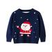 HBYJLZYG Christmas Pullover Sweaters Santa Claus Sweatshirt Tops For Baby Young Winter Long Sleeve Round Neck Santa Claus Printed With Clothes Soft Warm Xmas For 2-7 Years