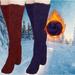 Herrnalise Christmas Gifts Women s 2 Pairs High Fuzzy Socks Over Knee Winter Leg Warmers Plush Slipper Socks For Women Christmas Home Sleeping