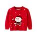 HBYJLZYG Christmas Pullover Sweaters Santa Claus Sweatshirt Tops For Baby Young Winter Long Sleeve Round Neck Santa Claus Printed With Clothes Soft Warm Xmas For 2-7 Years