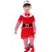 ZMHEGW Toddler Outfits Boys Girls Christmas Santa Warm Outwear 5Pc Clothes Set