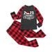 BKQCNKM Christmas Pajamas for Kids Christmas Pajamas Children Family Matching Christmas Pajamas Set 2023 Family Christmas Printed Parent Child Outfit Kids Pajamas Dark Gray 3Y(Kid)