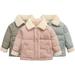 Esaierr Kids Toddler Puffer down Jacket for Boys Girls Baby Fall Winter Warm Outerwear Lapels Plaid Thick Snow Coat Little Boys Girls Winter Outerwear Size 2-10Y