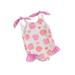 FEORJGP Infan Baby Girl Swimsuit Toddler Sleeveless Swimwear Jumpsuit Shell Flower Print Bodysuit Frill Trim Bathing Suit for Little Girls Summer Beach Wear