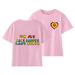 Toddler Boys Girls Shirts Big Short Sleeve Love Letter Printed Round Neck Pullover Casual Children s Double Sided Printing Kids Clothing Size 3-4T