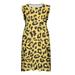 HBYJLZYG Sleeveless Skater Dress For Girls Kids Leopard A Line Dress Round Neck Pocket Daily Vacation Print Casual Spring Summer Dresses 3-14 Years