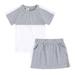 BOLUOYI Clothes for Teen Girls Toddler Kids Baby Unisex Summer Tshirt Skirts Soft Patchwork Cotton 2Pc Sleepwear Outfits Clothes