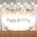 Customize Name Backdrop Pampas Grass Background for Baby Shower Floral Photo Booth Personalize DIY Baby Shower Decoration Banner