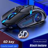 Quinlirra Clearance Wired Gaming Mouse Computer Mouse Ergonomic Mice with 6D Colorful LED Lights RGB Backlit 3200 DPI for Laptop PC Gamer Desktop Mac Games