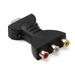 HDMI To 3 RCA Video Audio Converter HDMI To AV Video Adapter Gold-plated Converter For Signal Transfer Black