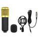 BM800 condenser microphone microphone + V8 sound card net red anchor computer recording bracket large diaphragm live broadcast set BM800 full plastic single wheat (gold mesh)