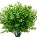 Outdoor Artificial Fake Flowers UV Resistant No Fade Boxwood Faux Plastic Plants for Garden Patio Porch