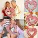 Mothers Day Paper Up Cherry Heart Wreath 15 Inch Floral Reuseable Faux Flower Party Decoration & Indoor Home Decor 3D Popup Card