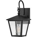 Hinkley - Lampe murale Huntersfield E27 40W IP44 Aluminium, laiton, verre en verre Black l: 21,8 cm