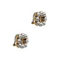 Gucci GG Crystal-embellished Clip-on Earrings - One Size
