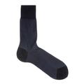 Falke Fine Shadow Ribbed Cotton-blend Socks - Navy - 11-12