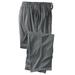 Men's Big & Tall Solid Microfleece Pajama Pants by KingSize in Steel (Size 7XL)