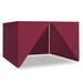 Arlmont & Co. Mychell Canopy Sidewalls, Polyester in Red | 82 H x 118 W x 118 D in | Wayfair 246383ADAEA64031BB441004E743F2EA