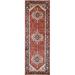 Blue/Navy 32 x 0.25 in Area Rug - Pasargad Serapi Hand-Knotted Wool Oriental Area Rug in Red/Navy/Cream Metal | 32 W x 0.25 D in | Wayfair