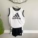 Adidas Bottoms | Adidas Boys Black White Tank And Shorts Dri-Fit Outfit Size 7 | Color: Black/White | Size: 7b