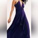 Free People Dresses | Free People Maxi Parisse Dress Nwot Size Medium | Color: Purple | Size: M