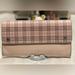 Burberry Bags | Euc Burberry Wallet Nova Check Pink Double Snap With Silver Unbranded Chain. | Color: Pink/Tan | Size: H 4” X L 7.5”
