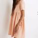 Madewell Dresses | Madewell Linen-Blend Allie Mini Dress L | Color: Orange | Size: L