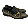 Gucci Shoes | Gucci Bamboo Loafers Men's Black Leather Slip-On Tassels Size 12 D | Color: Black | Size: 12