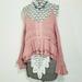 Free People Tops | Free People Cold Shoulder Ruffled Crop Top | Color: Pink | Size: S