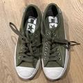 Converse Shoes | Converse Jack Purcel Green Suede Feel Size 3 Men, 4.5 Womens Unisex | Color: Green | Size: 4.5 Womens Or 3 Mens