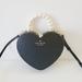 Kate Spade Bags | Kate Spade Kf516 Other Love Shack Heart Crossbody Handbag Pearl Top Handle Black | Color: Black/White | Size: Os