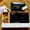 Jessica Simpson Bags | Brand New Jessica Simpson Wallet And Card Slot And Key Chain Set | Color: Black | Size: Os
