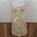 Lilly Pulitzer Dresses | Lilly Pulitzer Blanche Strapless Dress In Croc Monsieur Vintage White Label | Color: Green/Pink | Size: 4
