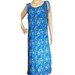 Disney Dresses | Disney Store Exclusive Sz Lg Mickey Minnie Blue Hawaiian Sleeveless Maxi Dress | Color: Blue | Size: L